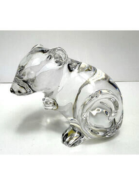 70s Princess House Pets Crystal Mouse Rat Lead 24% Figurine Paperweight Germany